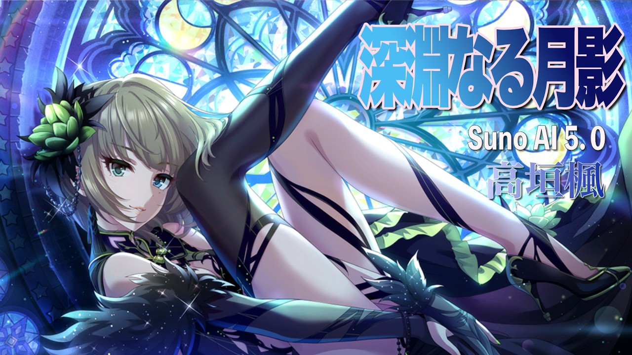 デレステ AI】深淵なる月影 #高垣楓 Suno AI 5.0 #デレステ #suno