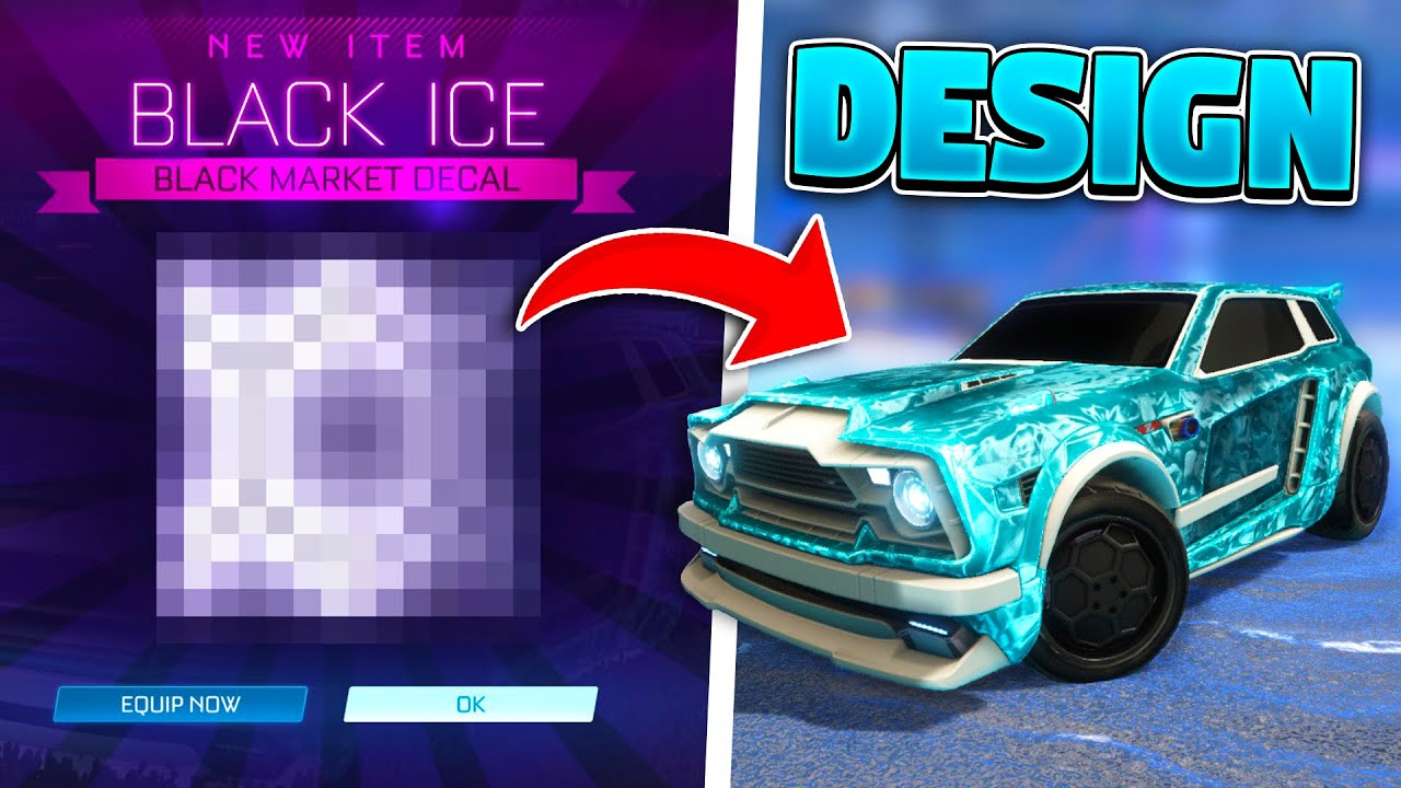 5 Ways To Make A BLACK ICE Car Design On Rocket League! YouTube