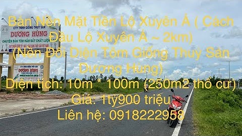 BÁN NỀN LỘ XUYÊN Á CÀ MAU