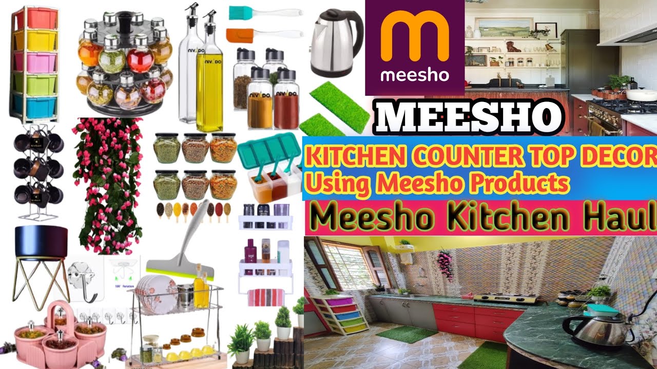 *Huge* Meesho Haul | Kitchen Counter Top Organizations & Decor Product ...