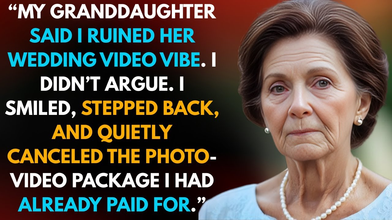 I Paid for My Granddaughter’s Wedding Video — Then She Asked Me to Stay Invisible