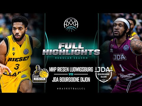 MHP RIESEN Ludwigsburg v JDA Bourgogne Dijon | Full Game Highlights | #BasketballCL 2023-24