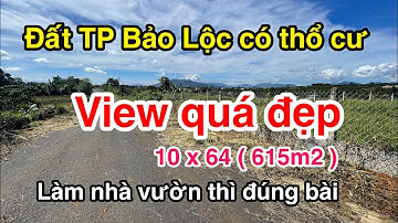 615m2 tại Nguyễn An Ninh, Xã Đambri / BĐS Bảo Lộc / đất ngộp