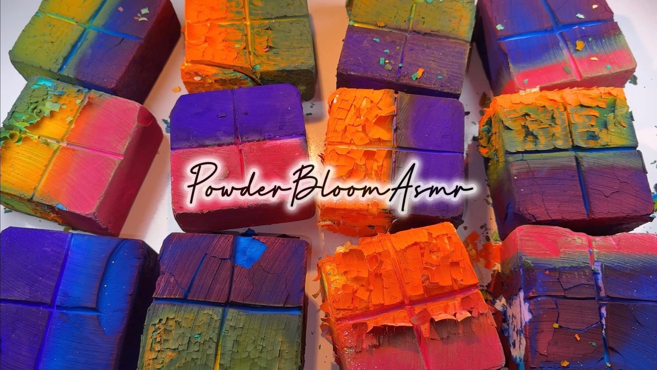 Vibrant Multidyed Gymchalk Blocks Crushπ | c/w @CrushandCalm_2 Powder ...