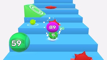 MAX LEVEL in Stair Balls Gameplay Android,iOS (Levels 40-42)