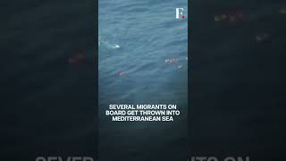 Watch: Boat Carrying 50 Migrants Sinks Into The Mediterranean Sea | Subscribe to Firstpost