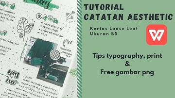 Easy Ways to Make Aesthetic Notes in WPS Office - Print Loose Leaf Paper Size B5