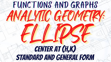 Analytic Geometry: Ellipse (Center at (h,k), Standard & General Form)
