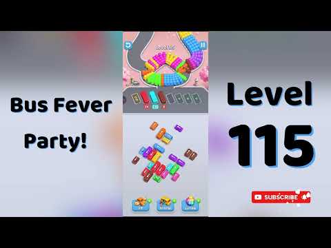 【Bus Fever! Car Jam Escape】Level 115攻略！待機枠を圧迫しないバス誘導手順