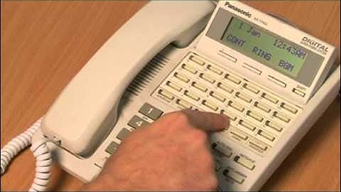 Panasonic KXTD programmable buttons.mpg