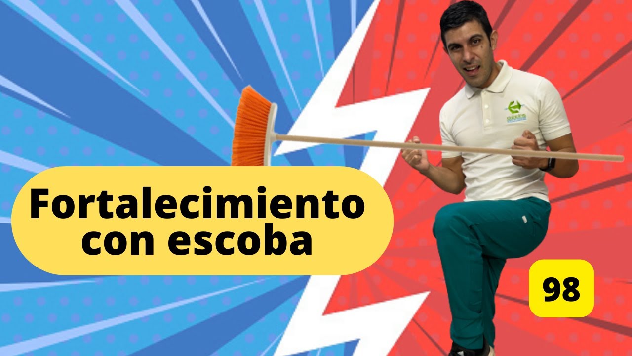 Recuperate con un palo de escoba