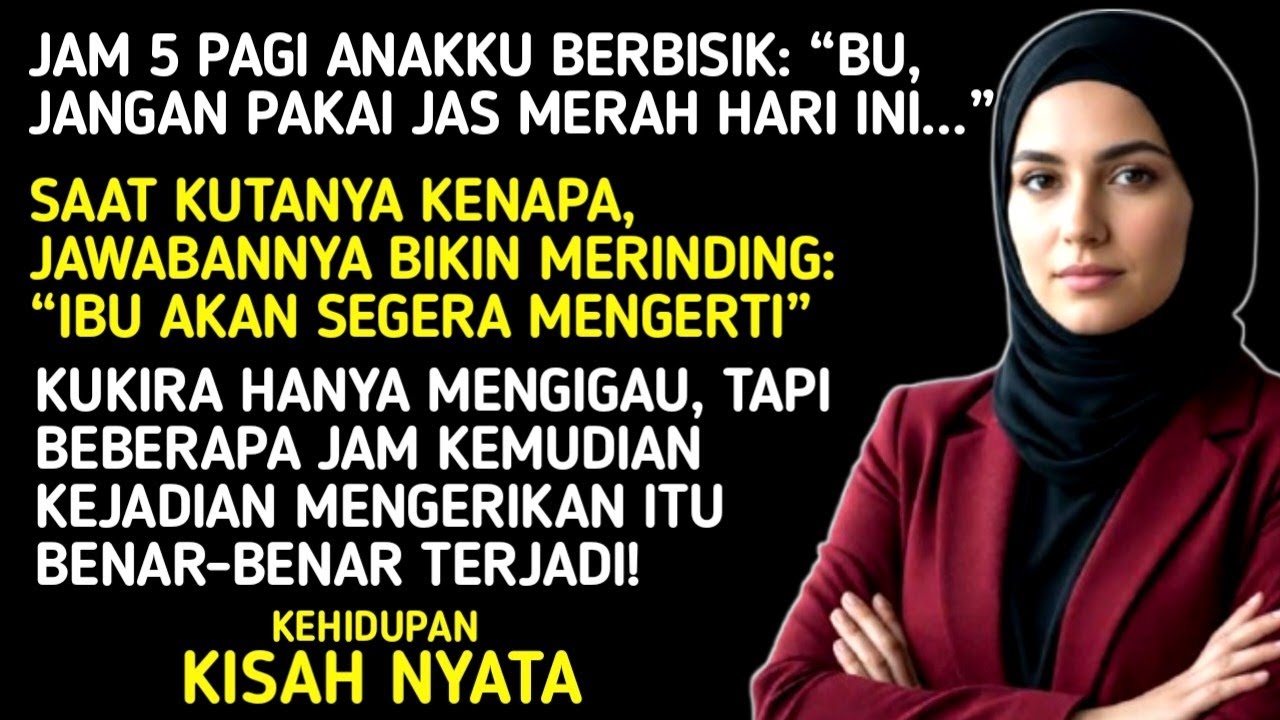 “JANGAN PAKAI JAS MERAH, BU!” Ucap Anakku Saat Bangun...Ternyata Itu Peringatan Mengerikan…