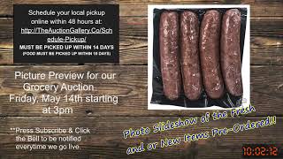 Video Preview - YouTube Live Online GROCERY Auction May 14th starting at 3pm
