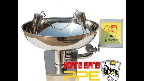 Bồn rửa mắt khẩn cấp Homasi treo tường - Vòi rửa mắt khẩn cấp - dobaoho.net