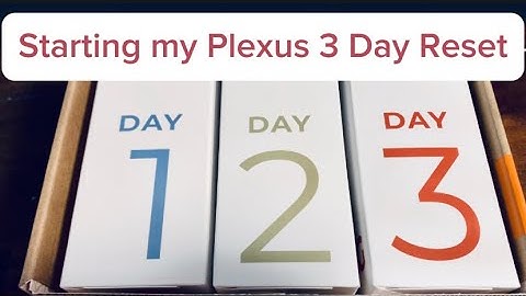 Starting my Plexus 3 Day Reset