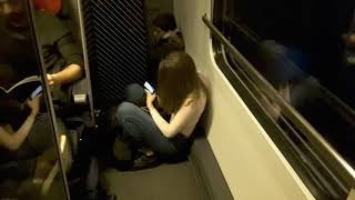 SWISS MORNING TRAIN BETWEEN YVERDON TO LAUSANNE : LADIES ON THE GROUND