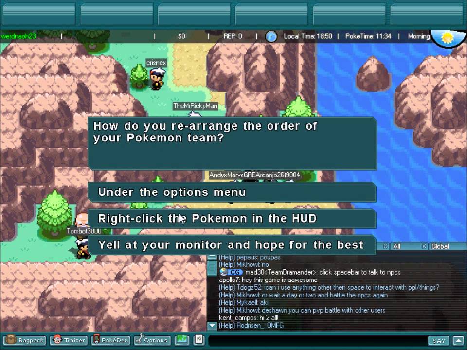 pokemon world online pokemon world online