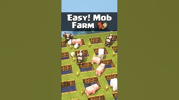 Minecraft Tutorial | AFK Food Farm 🍗 ( Bedrock 1.21 ) #shorts #minecraft