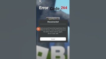 How to fix error code 264 that i got? | this is real footage | #roblox #short | read the 264 reason.