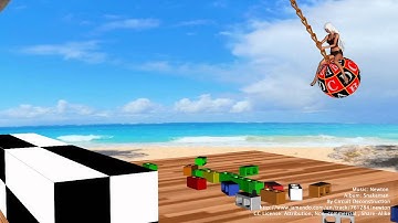 Amy Swinging ( physics simulation in Daz Studio using the open-source Bullet Physics Engine )