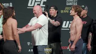 At ufc 239 ceremonial weigh-ins, jorge masvidal and ben askren square
off for the final time friday evening in las vegas. subscribe:
http://goo.gl/dypsgh che...