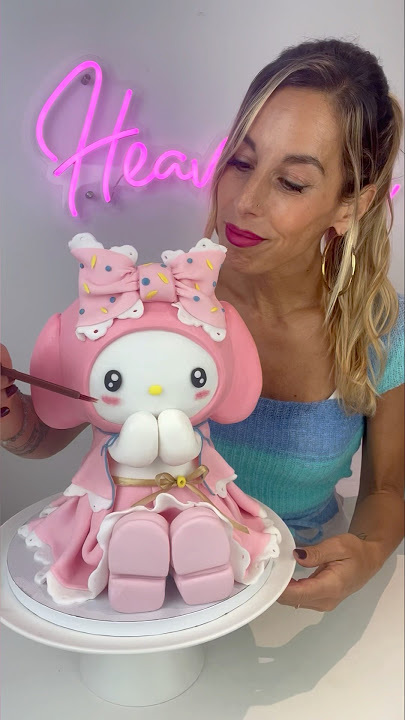 My Melody Cake 🥰🍰 #cake #sanrio #mymelody #kawaii