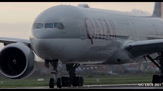 B777-300ER A7-BAK Qatar Airways (OST/EBOS) Ostend Airport