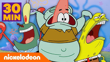 SpongeBob | 30 minuten lang lichaamswissels! | Nickelodeon Nederlands
