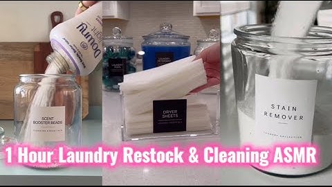 1 Hour ⏰ Laundry 🧺🎀 Restock 🌸 and Cleaning 🫧 ASMR 🎧 TikTok Compilation ✨