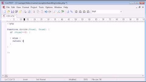 Beginner PHP Tutorial - 185 - Throwing an Exception