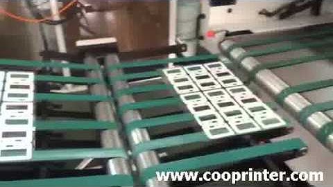 Automatic screen printing machine with uv and IR drying for Membrane Switch
