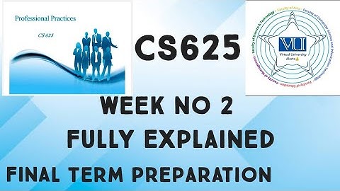 CS625 Short Lecture Week 2 Fully Explained|cs625 midterm preparation important questions answer