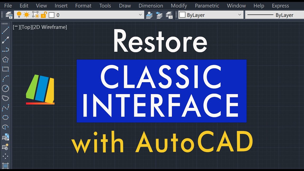 Restoring The Classic Workspace Autocad 19 18 17 16 Youtube