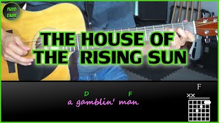 ✅ The Animals - THE HOUSE OF THE RISING SUN ✅ Chords & Lyrics on screen | Guitar Tutorial.