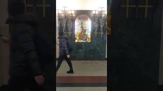 Metro station interiordesign passenger train Moscow Trubnaya 64