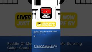 Puddle Of Mudd - Away From Me | Scrolling Guitar Chords & Lyrics preview #rock #music #guitarlesson