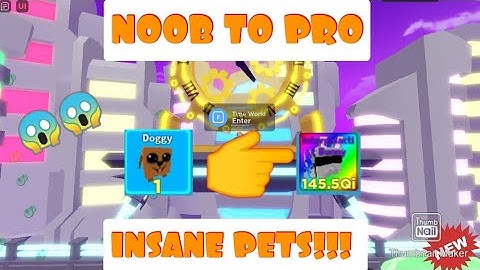 Noob To Pro But With THIS INSANE PET !!! Part-1 Clicker Simulator