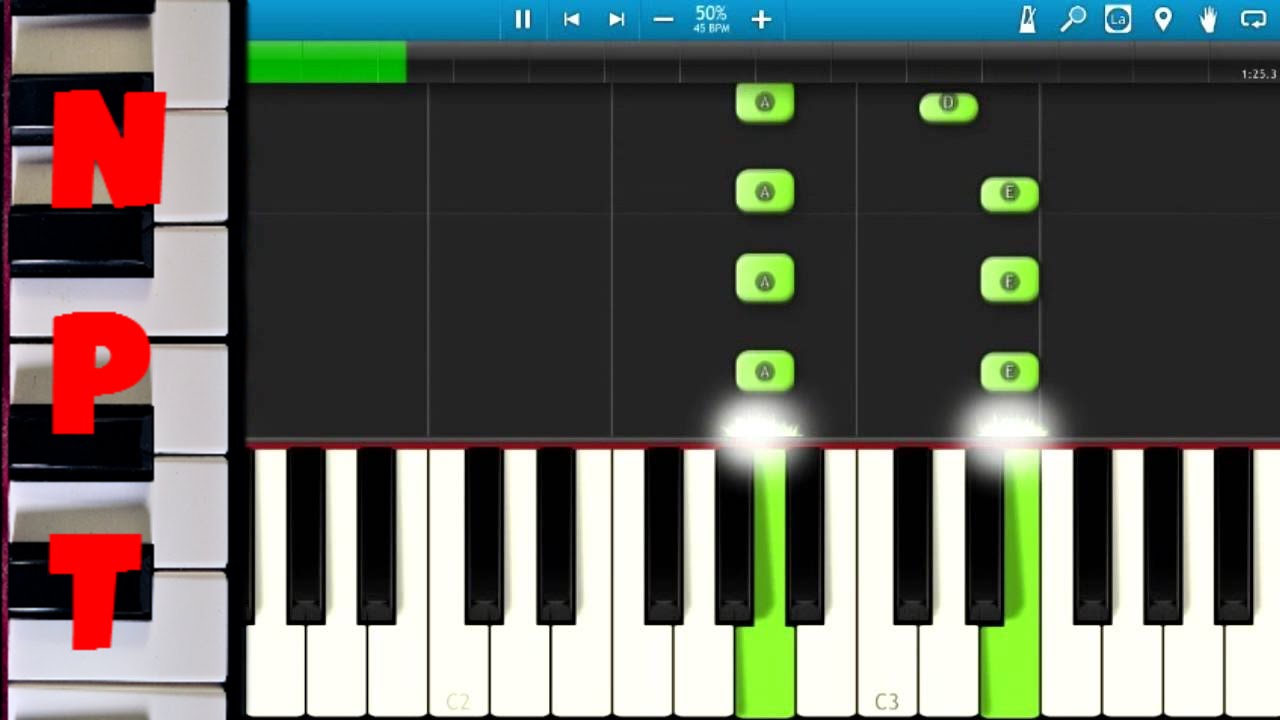 J Cole - Be Free - Piano Tutorial - How To Play Be Free - Synthesia