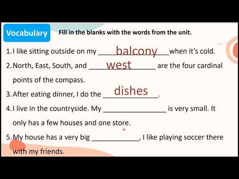 English 6 - review unit 1 and unit 2 (lesson 1)