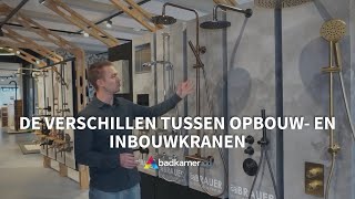 Dé verschillen tussen opbouw- en inbouwkranen | Uitleg | Badkamerxxl