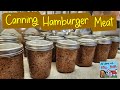 Canning hamburger meat or venison