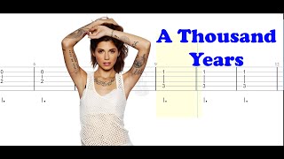 A thousand years Easy Guitar