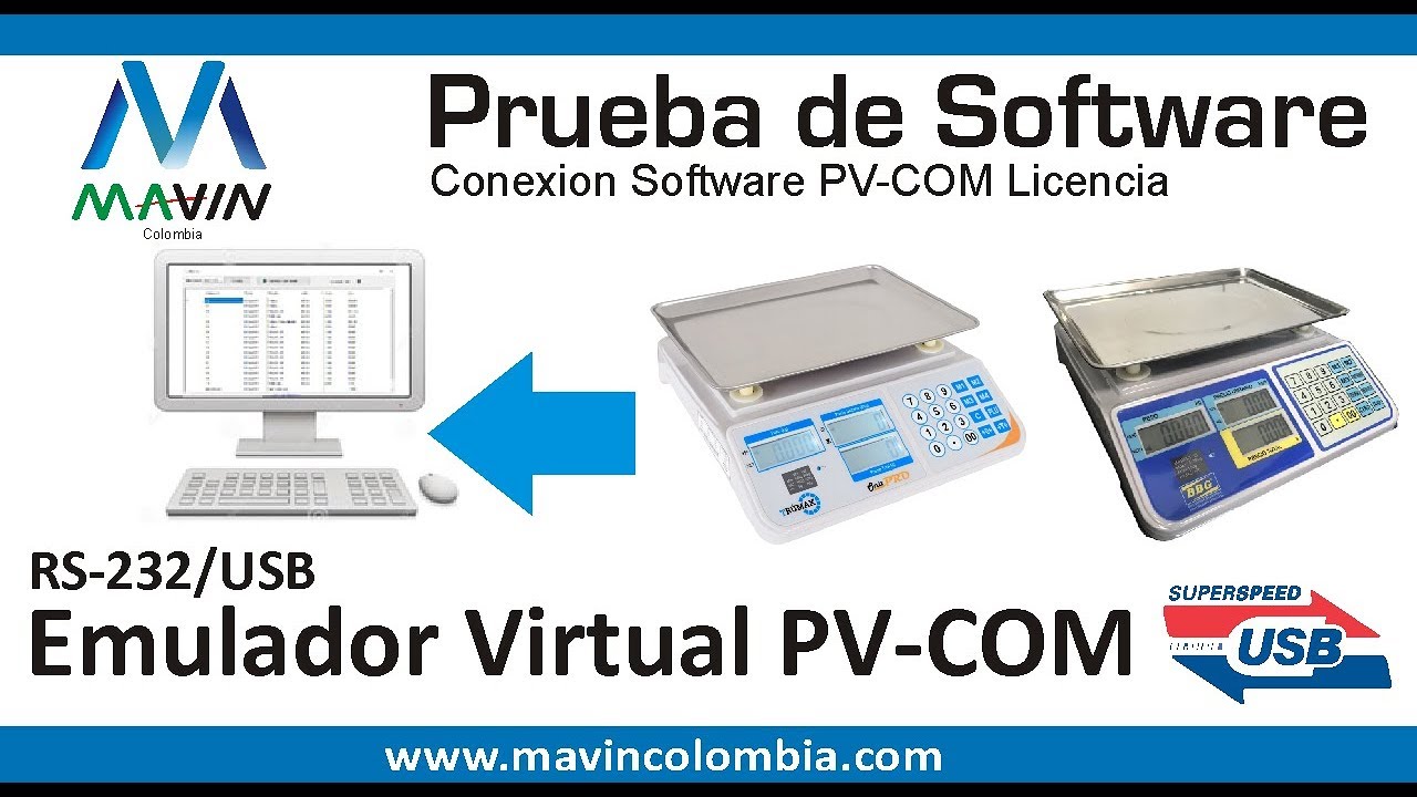Como uso mis basculas con mi PC? POS y Caja Registradora? Software PV-COM