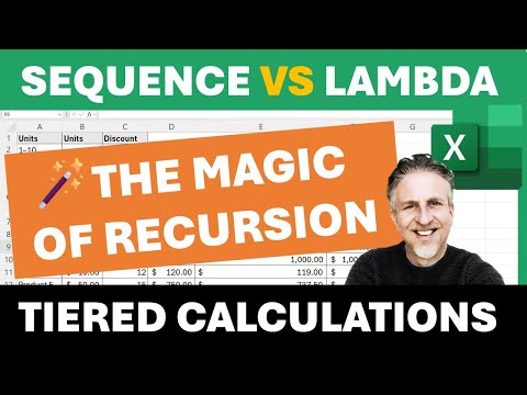 Tiered Calculation Formula - SEQUENCE vs LAMBDA Recursion (File Included)