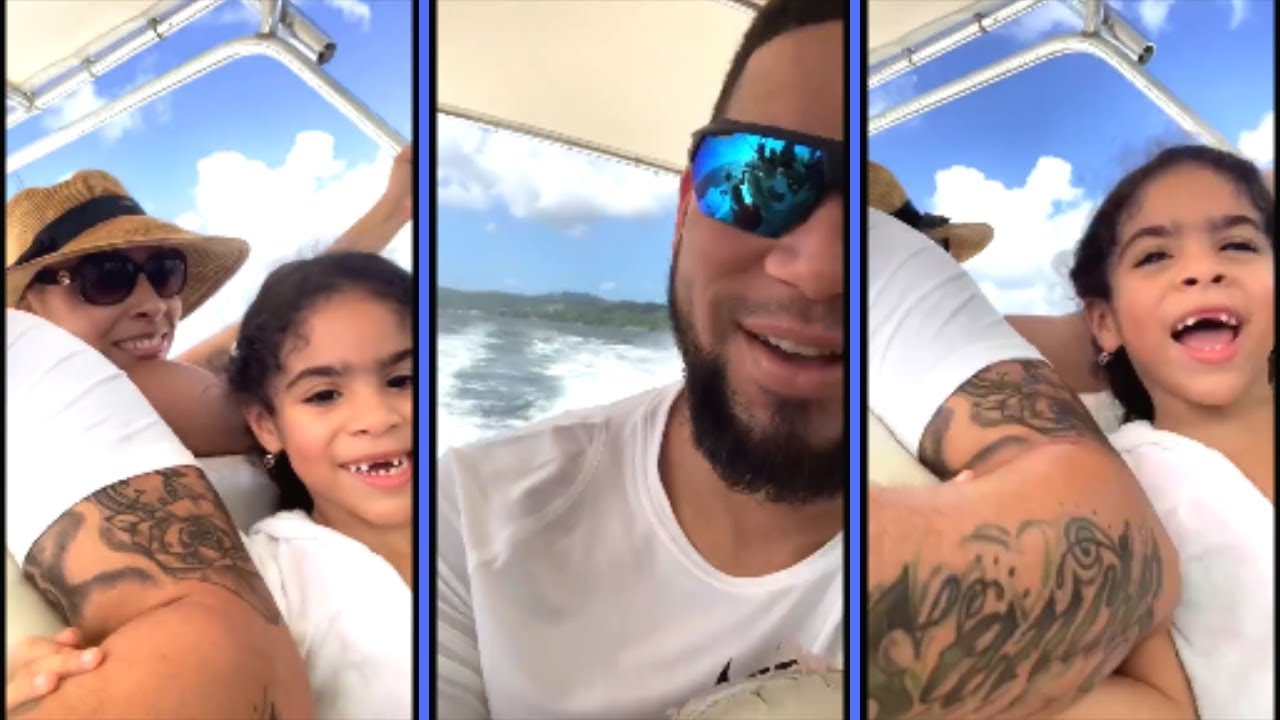 Gary Sanchez Takes The Family On A Boat Ride 