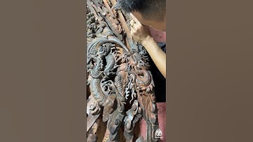 Tranh gỗ Bùi Gia: Cá Chép Hoá Rồng 2