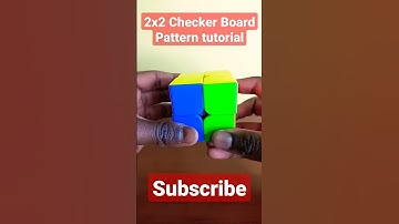 2x2 Checker Board Pattern tutorial #shorts Perth_Cuber