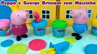 Peppa Pig e George brincam de massinha  #PeppaPig #massinha #play-doh