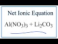 Net Ionic Equations and Charge Balance
