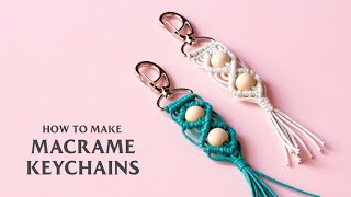 DIY Boho Beaded Macrame Keychains + Fiskars Unboxing